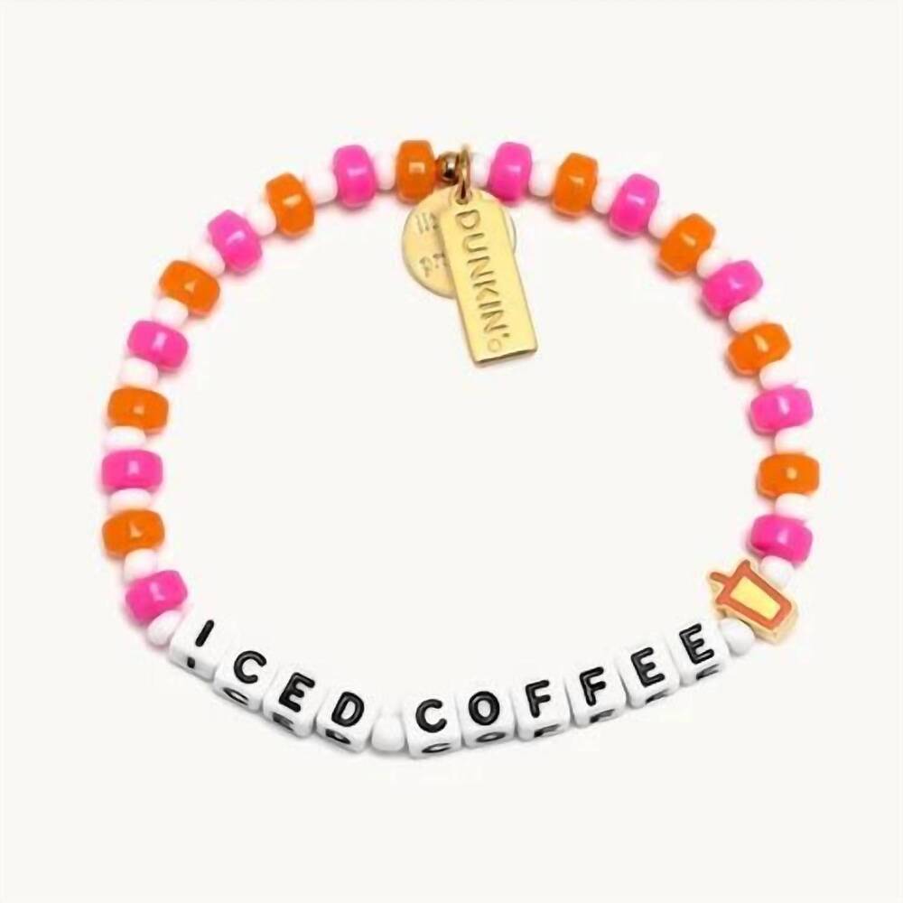 NEW LITTLE WORDS PROJECT iced coffee bracelet in white
